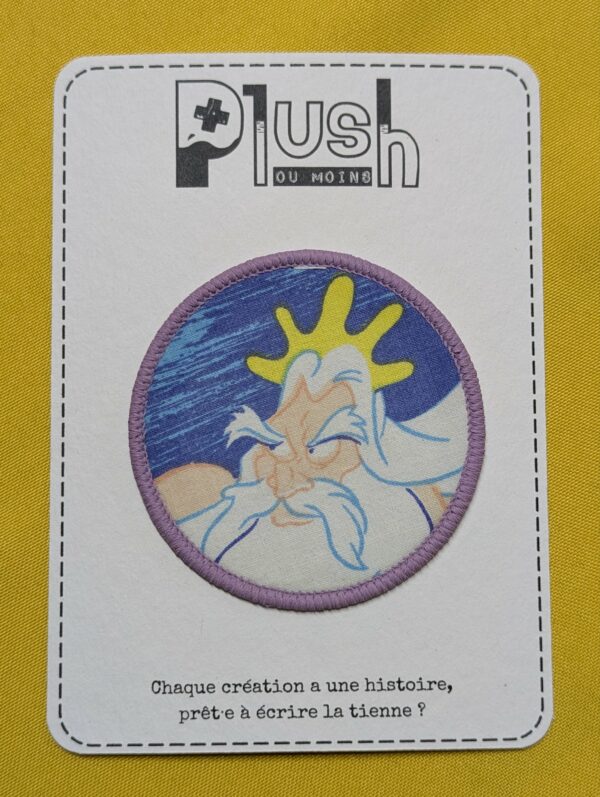 Patch thermocollant "rond" "Partir là-bas"