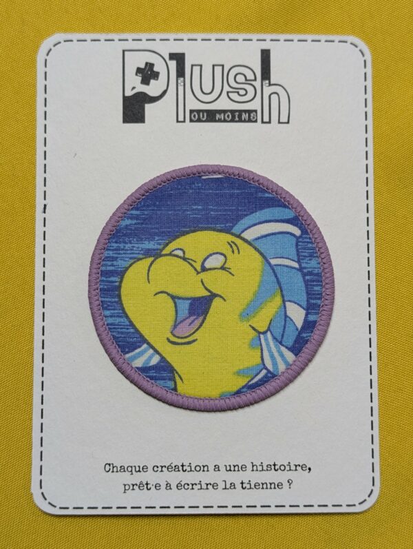 Patch thermocollant "rond" "Partir là-bas"