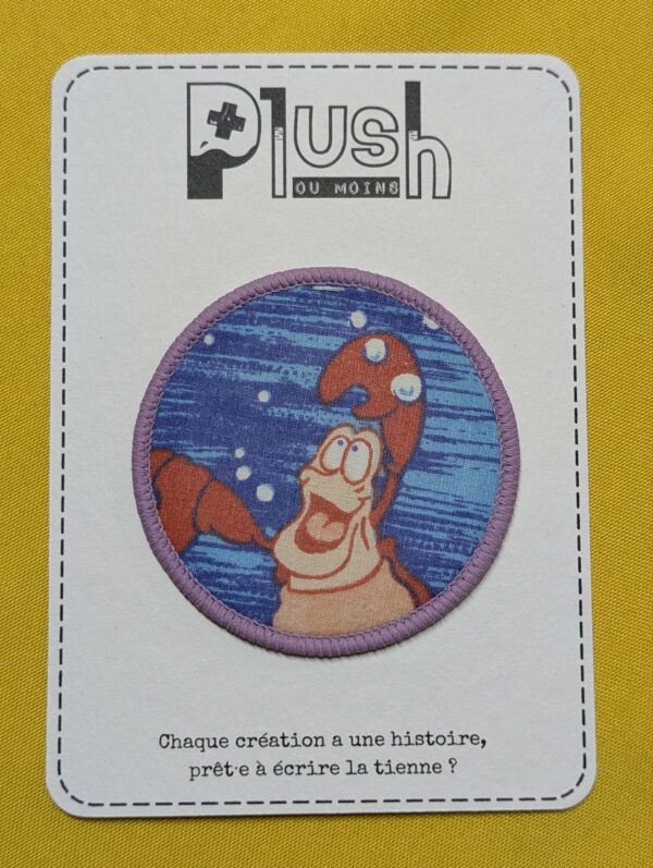 Patch thermocollant "rond" "Partir là-bas"