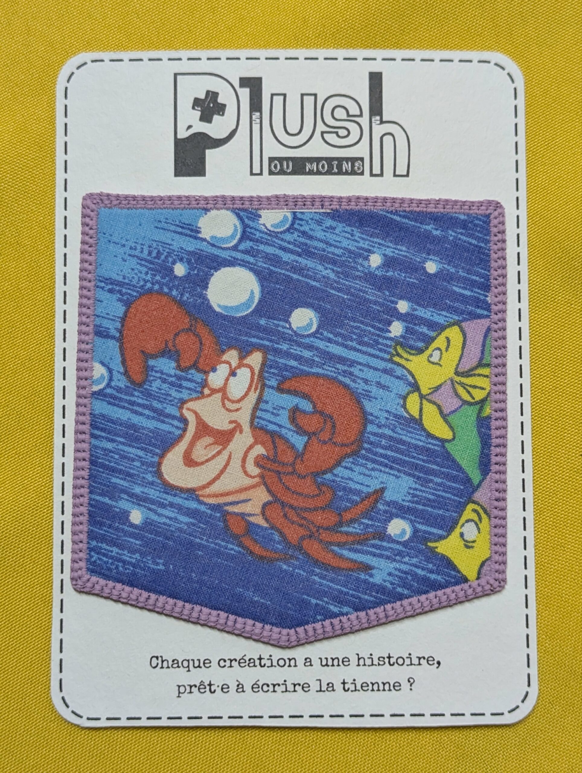 Patch thermocollant "effet poche" "Partir là-bas"