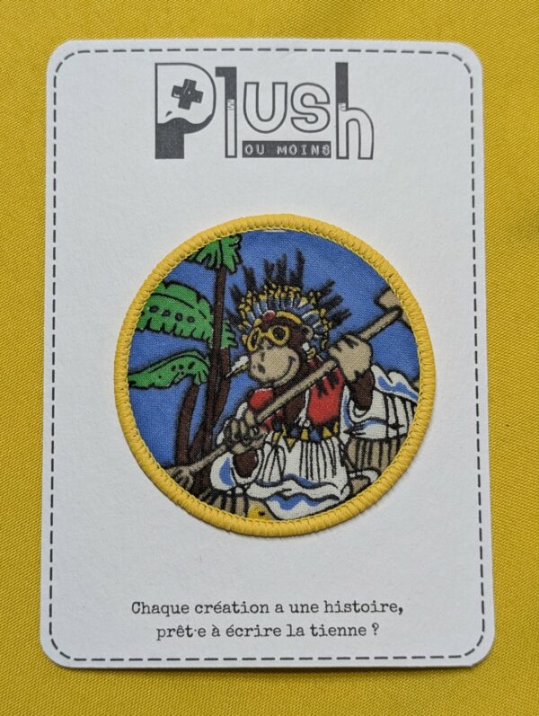 Patch thermocollant "rond" "Tiki vibes"