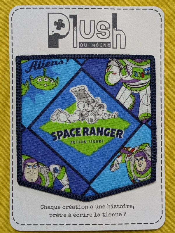 Patch thermocollant "effet poche" "Vers l'infini et au-delà"