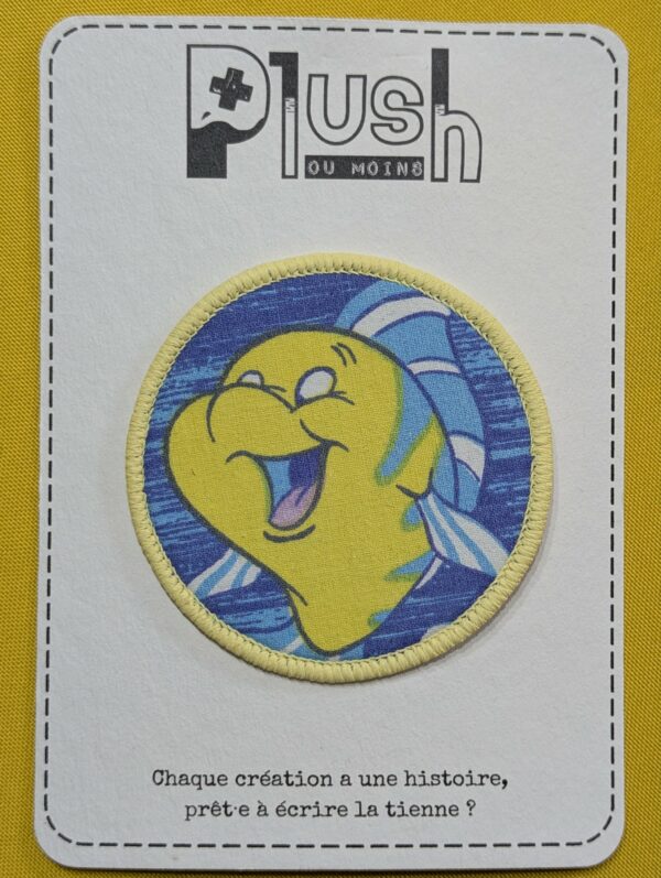 Patch thermocollant "rond" "Partir là-bas"