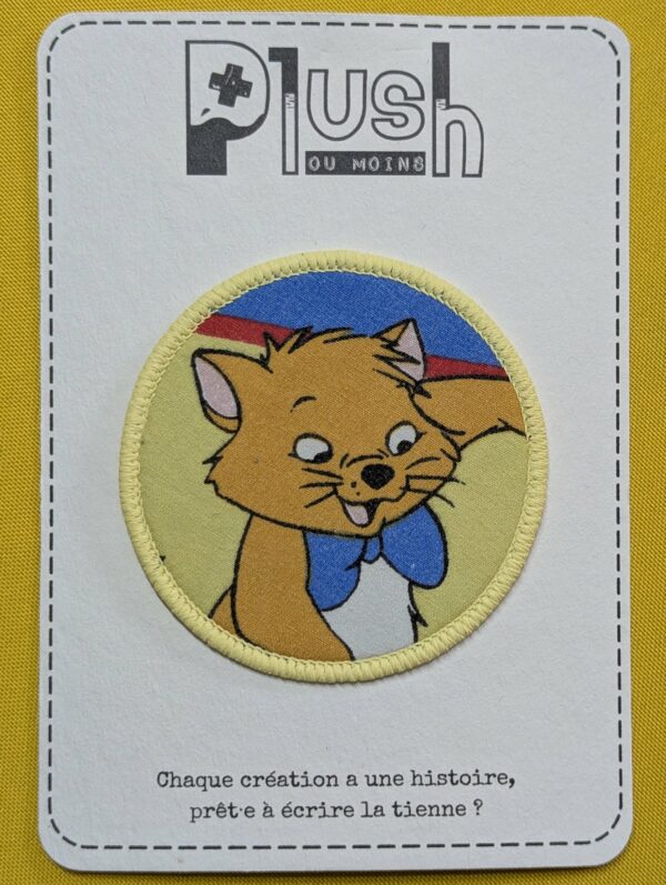 Patch thermocollant "rond" "Deviens un cat"