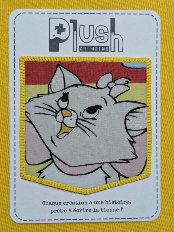 Patch thermocollant "effet poche" "Deviens un cat"