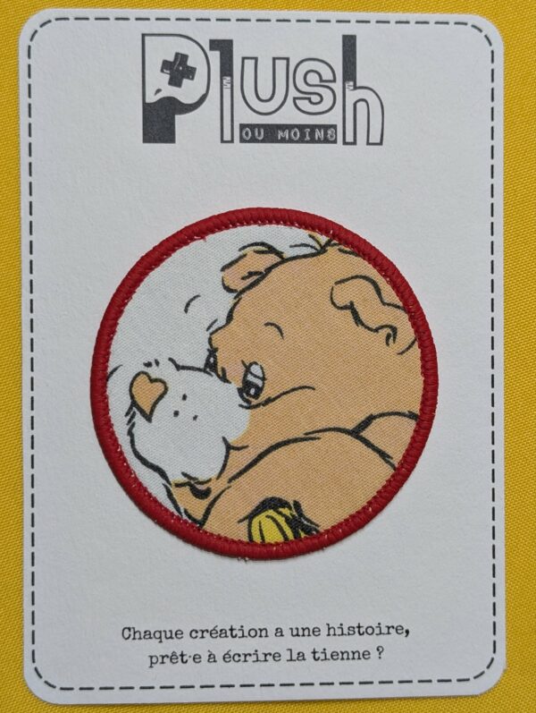 Patch thermocollant "rond" - "Calinours"