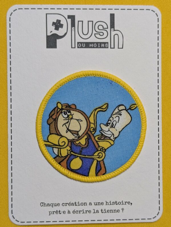 Patch thermocollant "rond" - "Histoire éternelle"