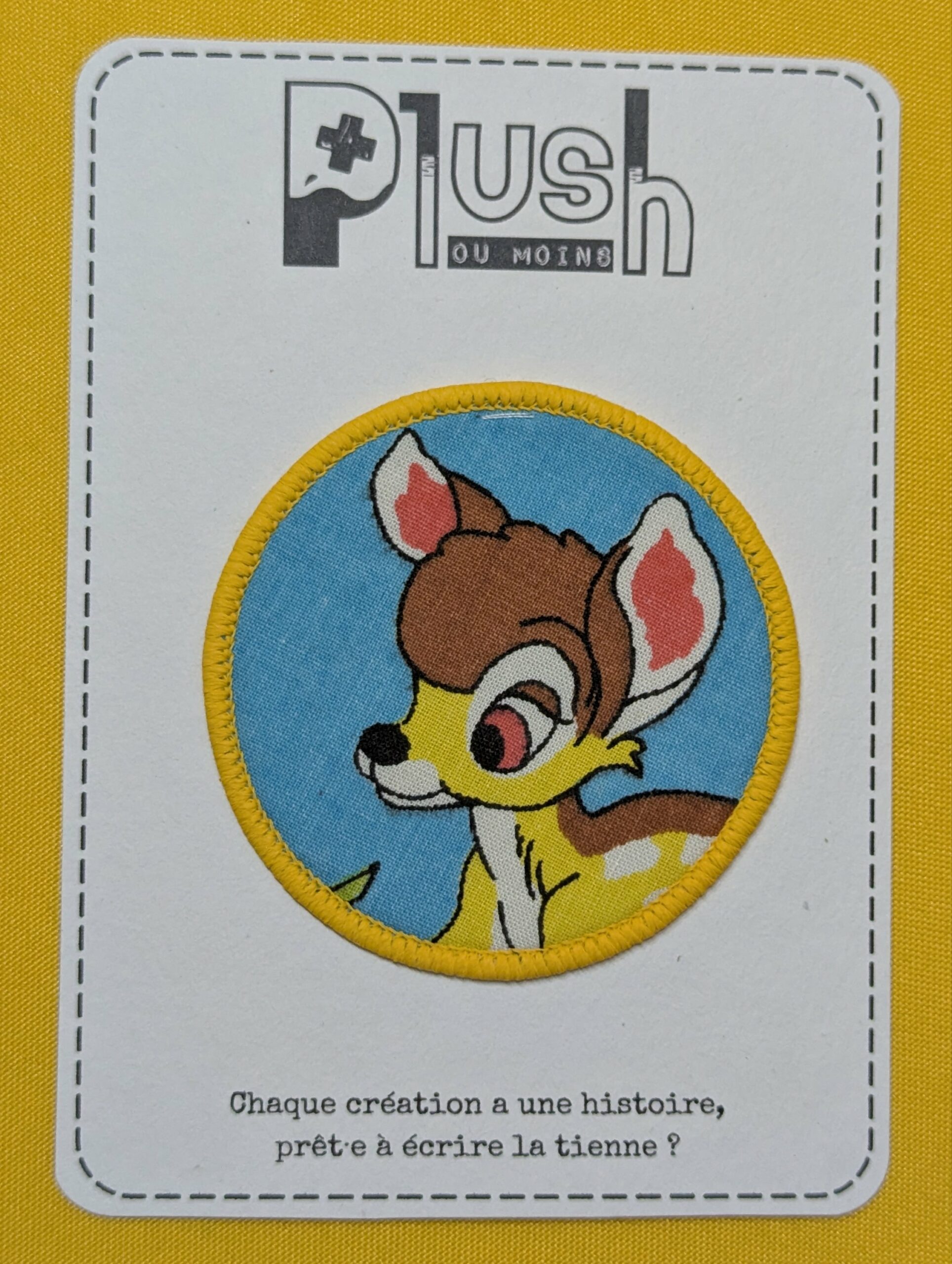 Patch thermocollant "rond" - "Clairière de Printemps"