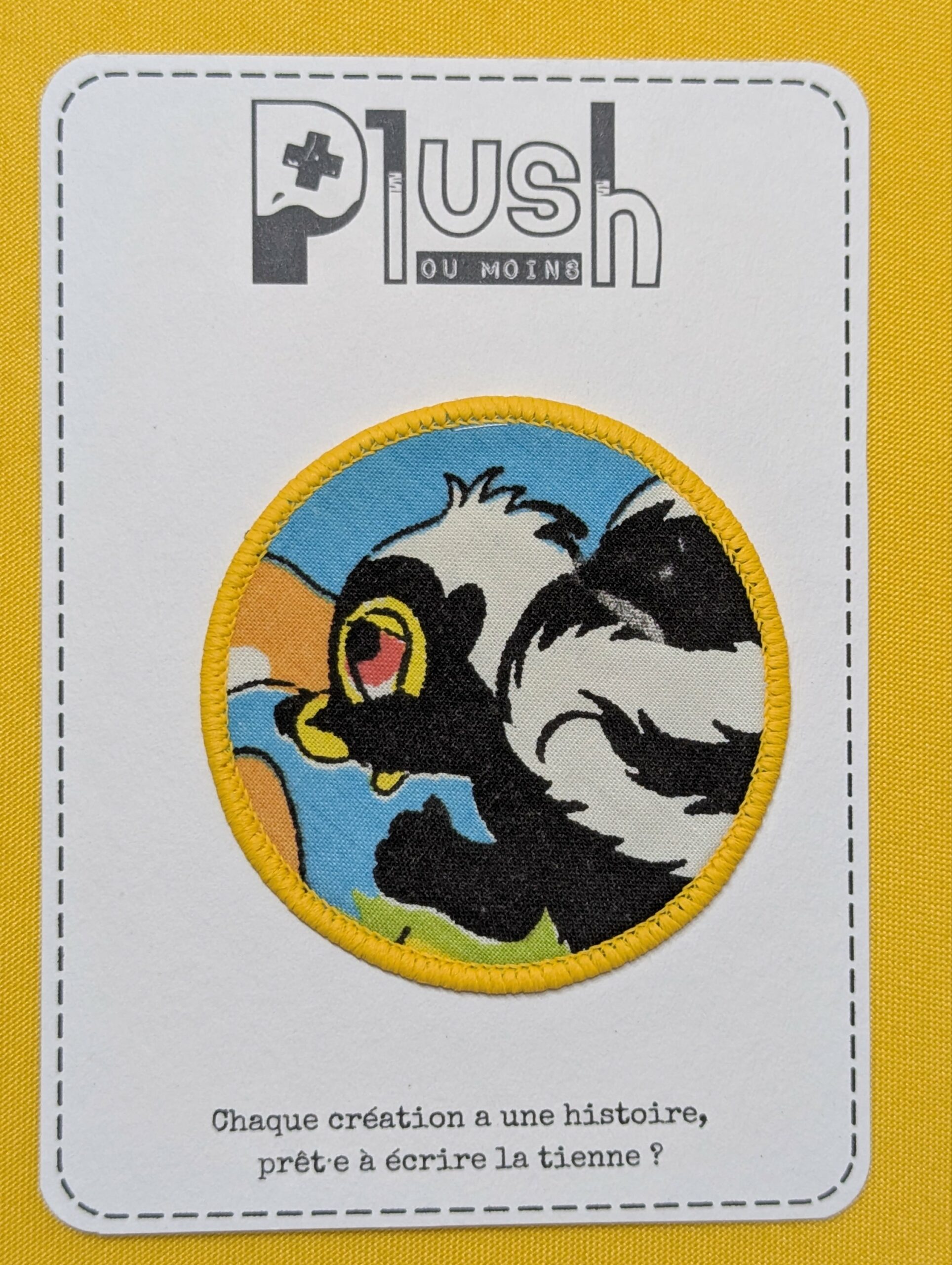 Patch thermocollant "rond" - "Clairière de Printemps"