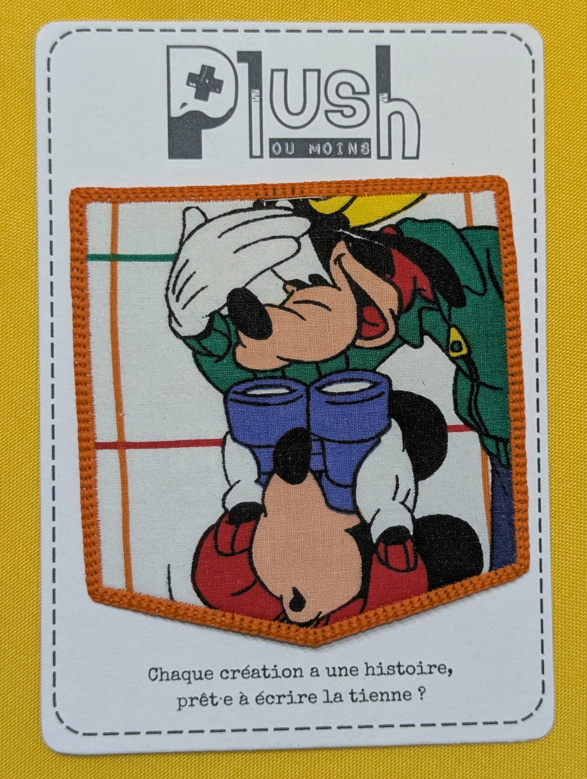 Patch thermocollant "effet poche" - "Casquette & Baskets"