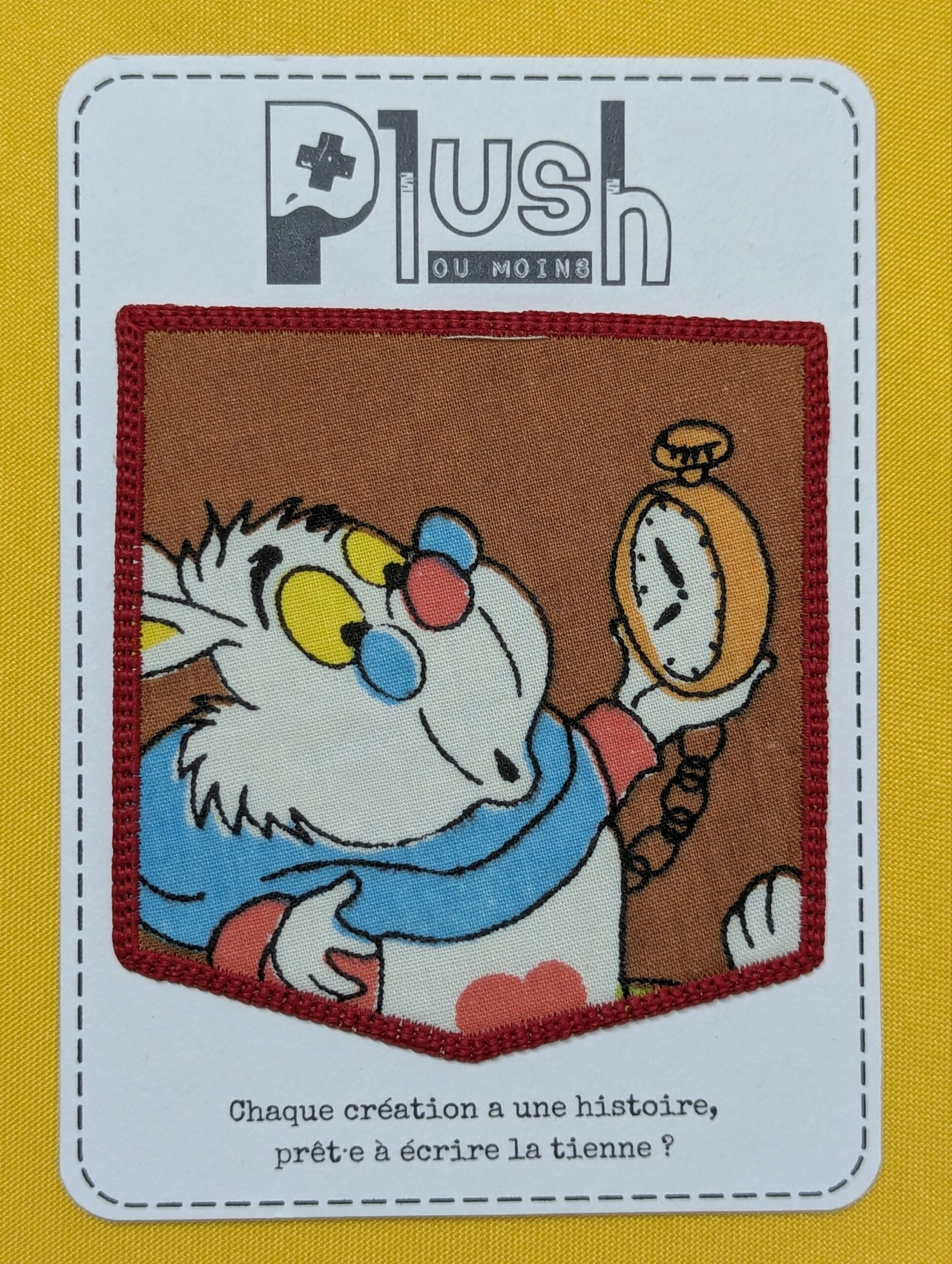 Patch thermocollant "effet poche" - "Thé & Merveilles"