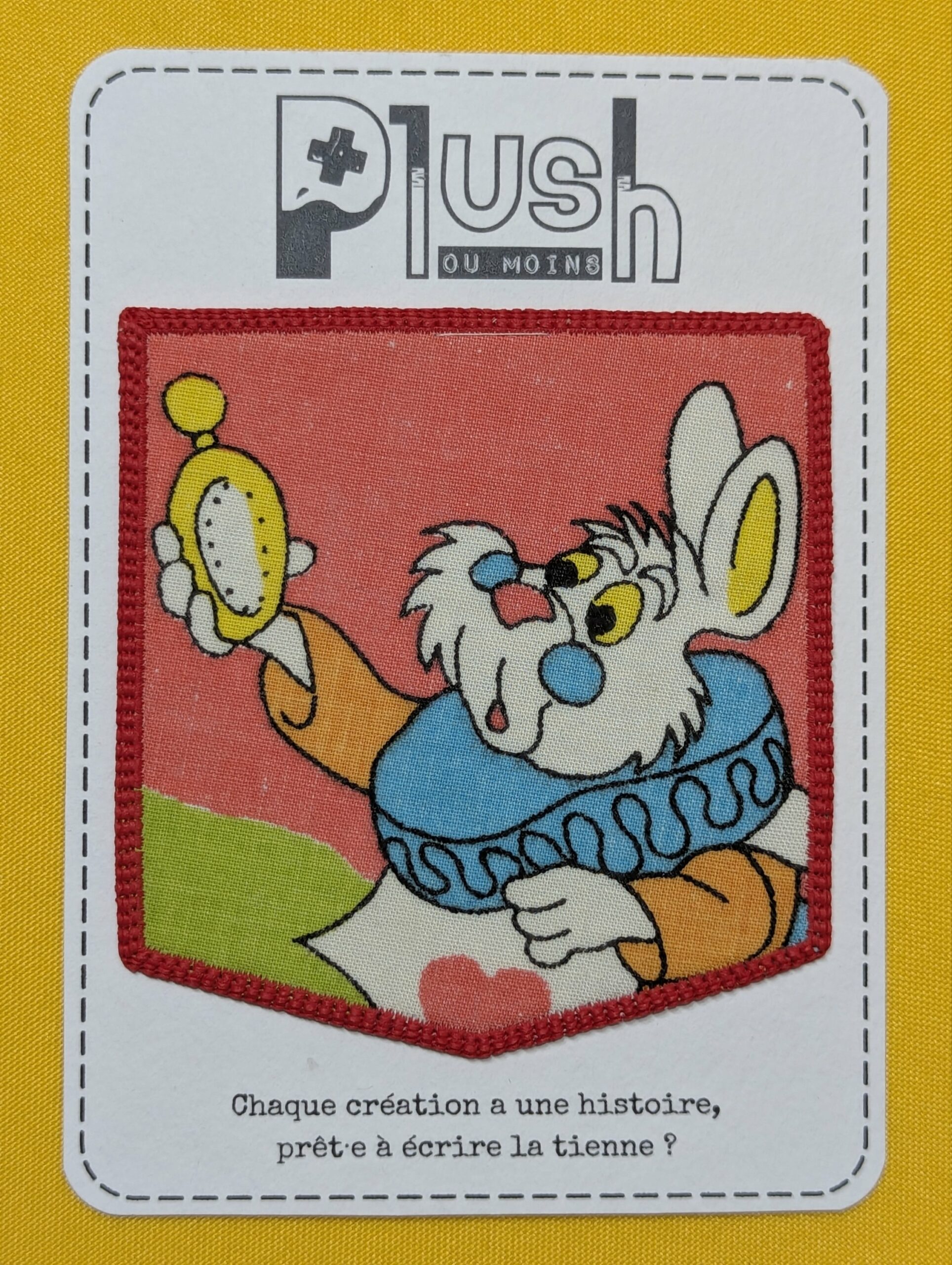 Patch thermocollant "effet poche" - "Thé & Merveilles"