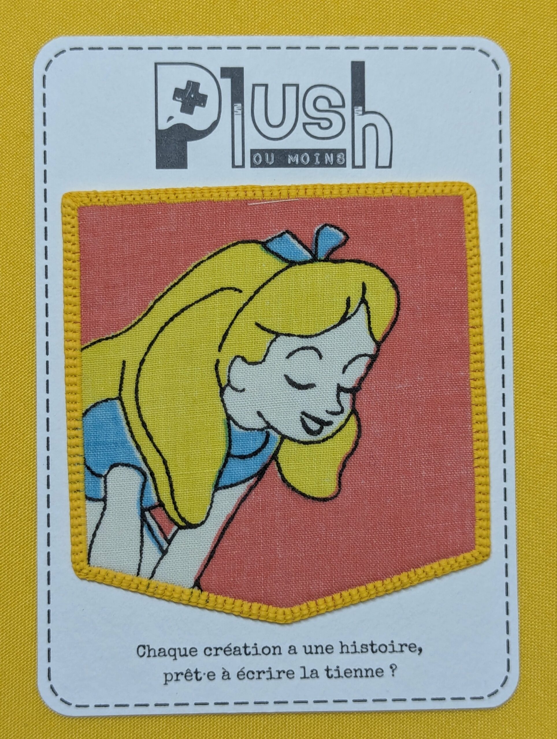 Patch thermocollant "effet poche" - "Thé & Merveilles"