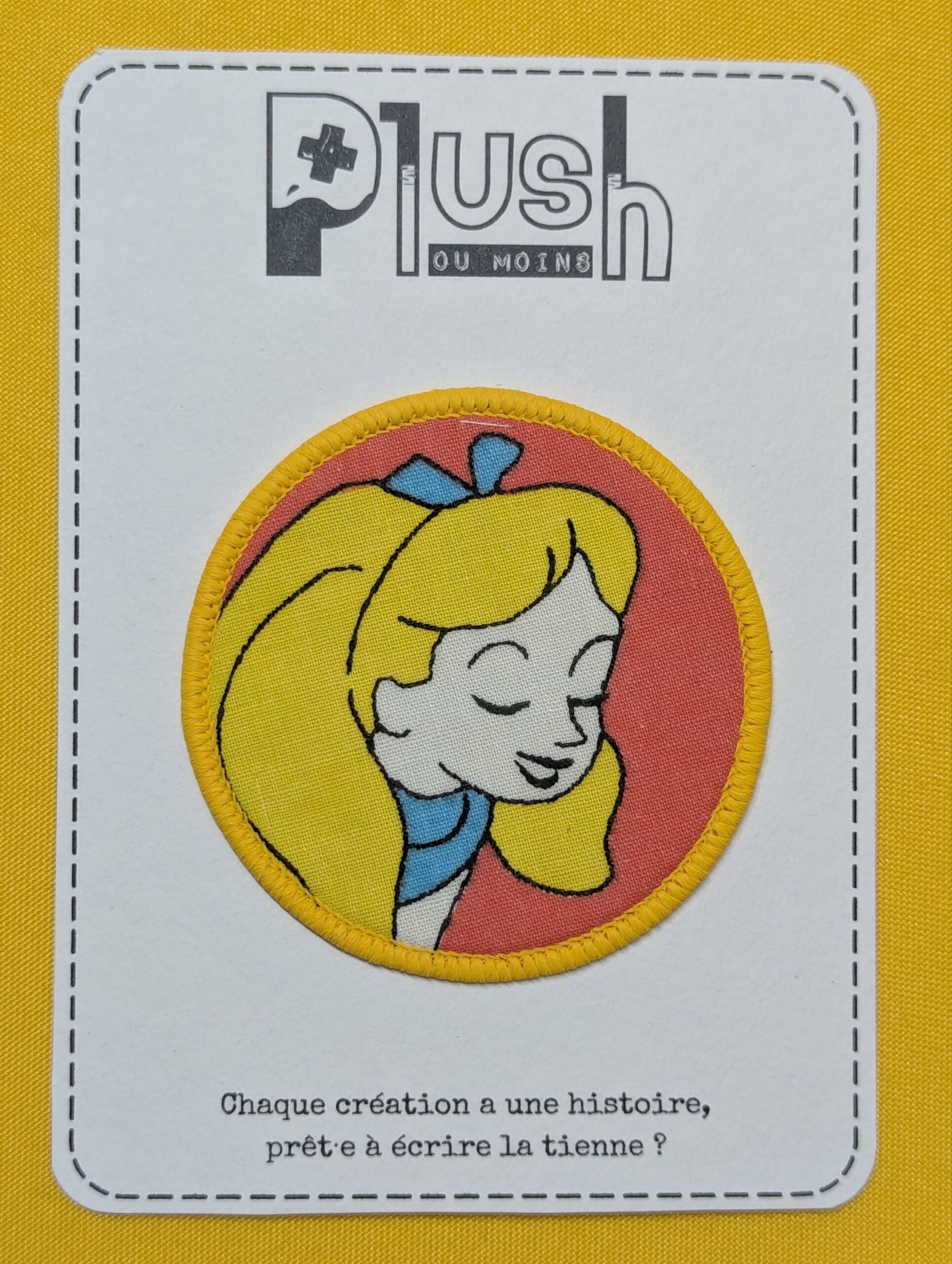 Patch thermocollant "rond" - "Thé & Merveilles"