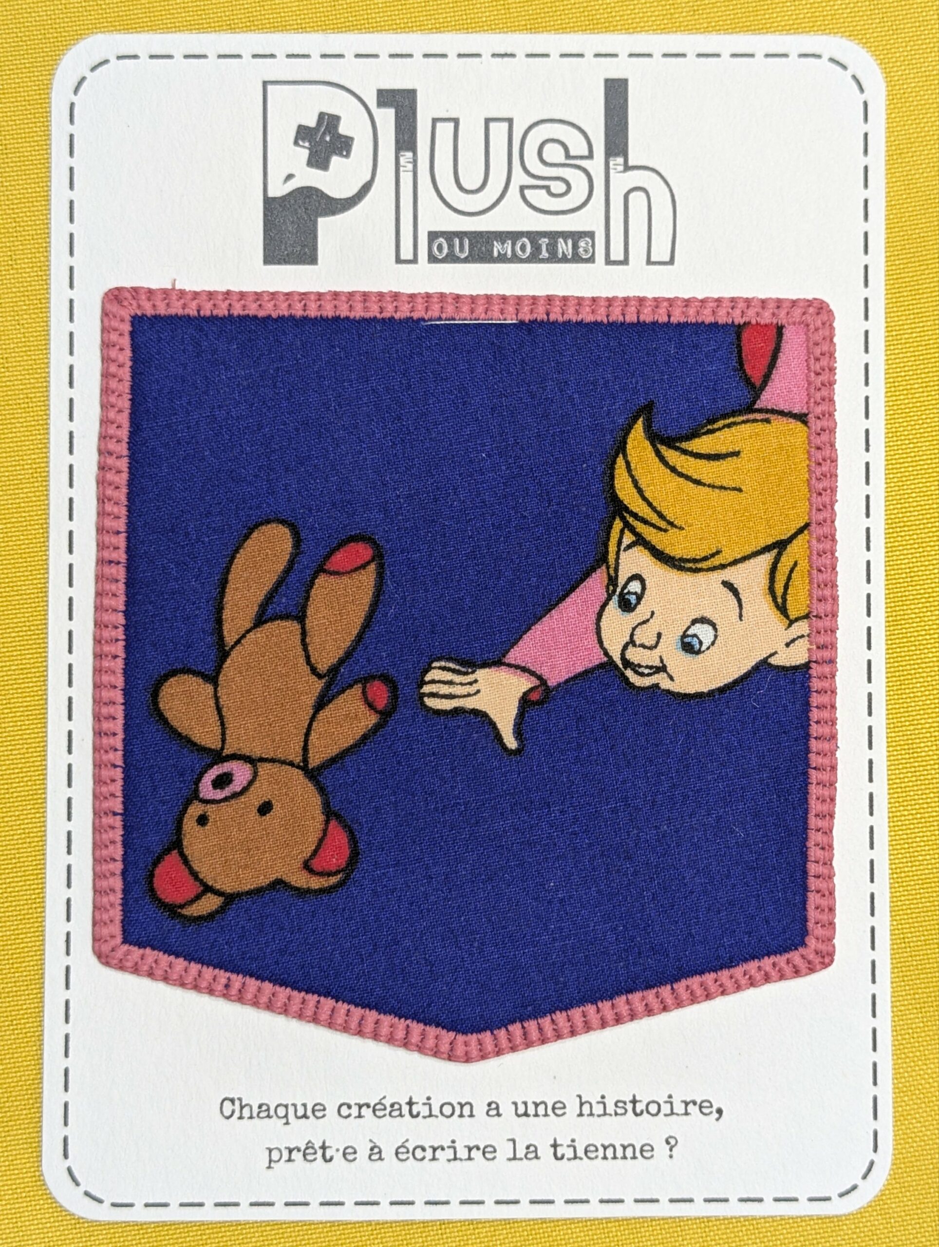 Patch thermocollant "effet poche" - "Pays imaginaire"